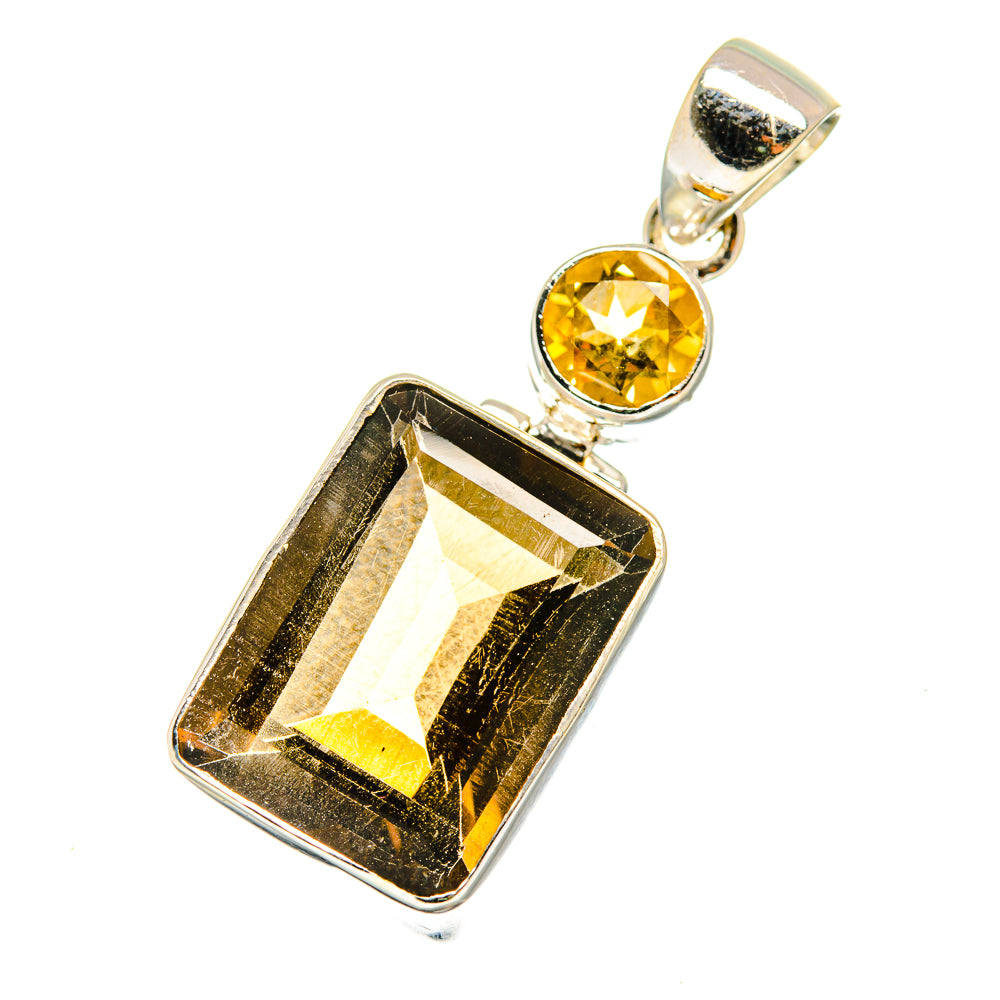 Smoky Quartz Pendants handcrafted by Ana Silver Co - PD8829