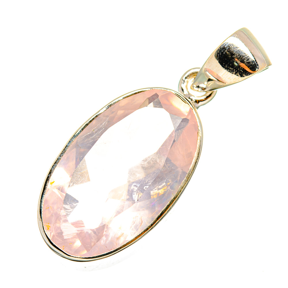 Rose Quartz Pendants handcrafted by Ana Silver Co - PD8874