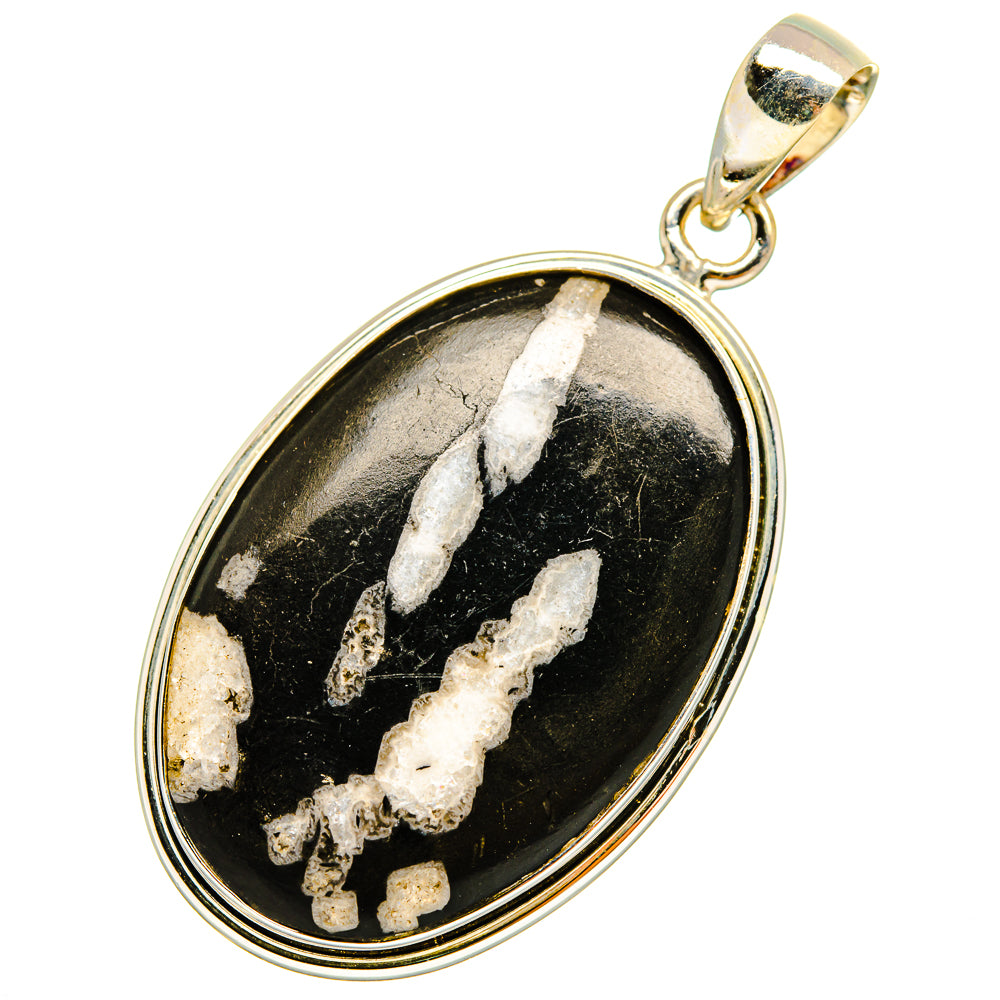 Chrysanthemum Stone Pendants handcrafted by Ana Silver Co - PD8933 - Photo 2