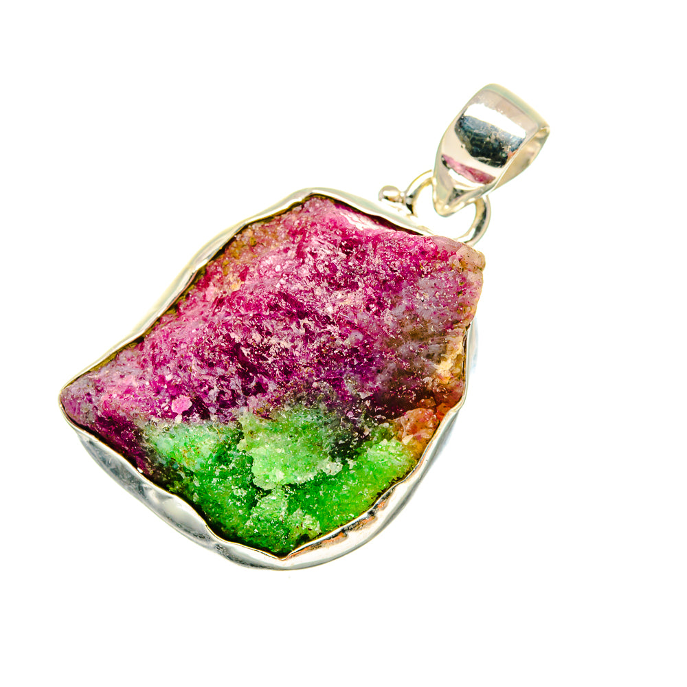 Ruby Zoisite Pendants handcrafted by Ana Silver Co - PD8969 - Photo 2