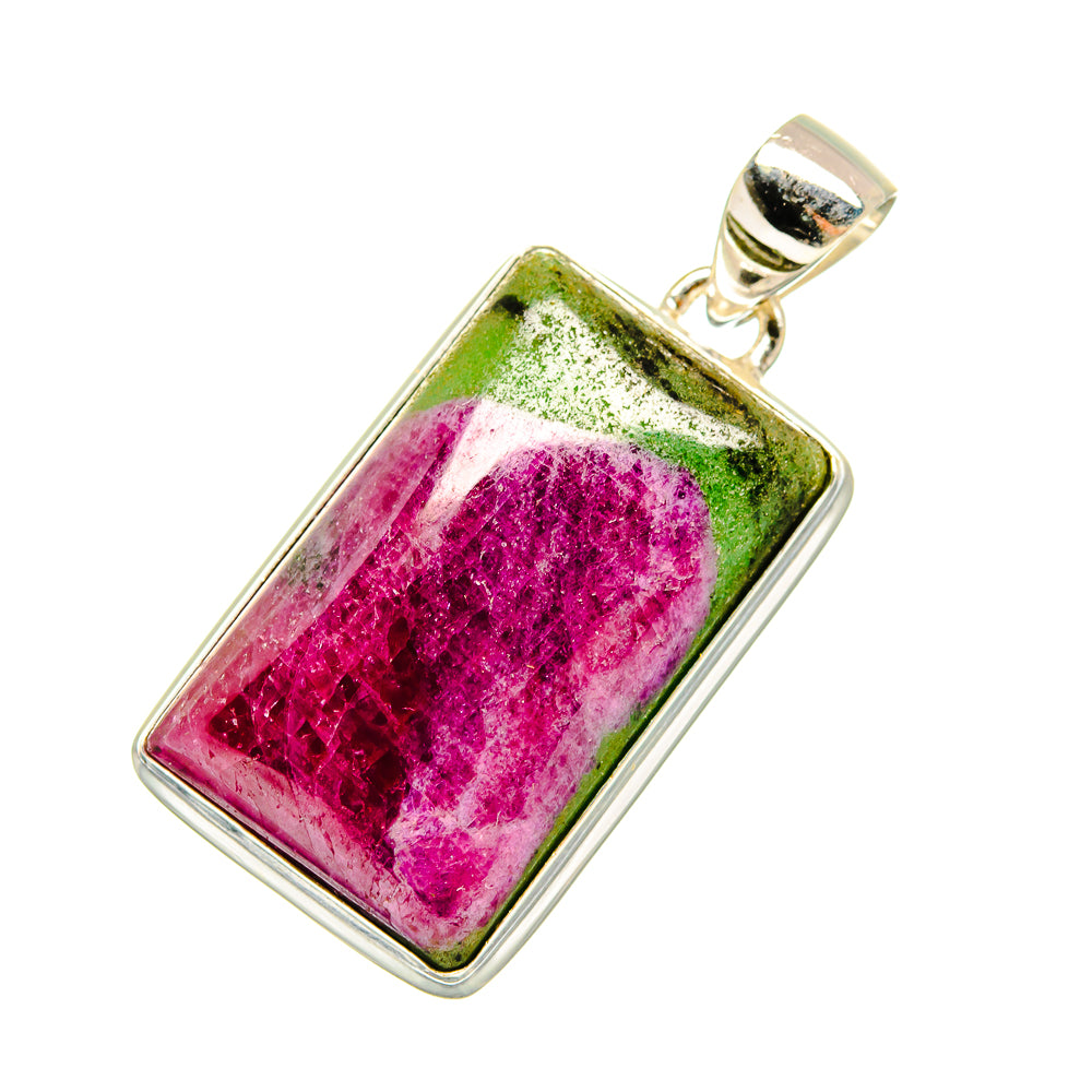 Ruby Zoisite Pendants handcrafted by Ana Silver Co - PD8970