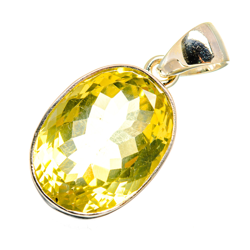Lemon Quartz Pendants handcrafted by Ana Silver Co - PD9099