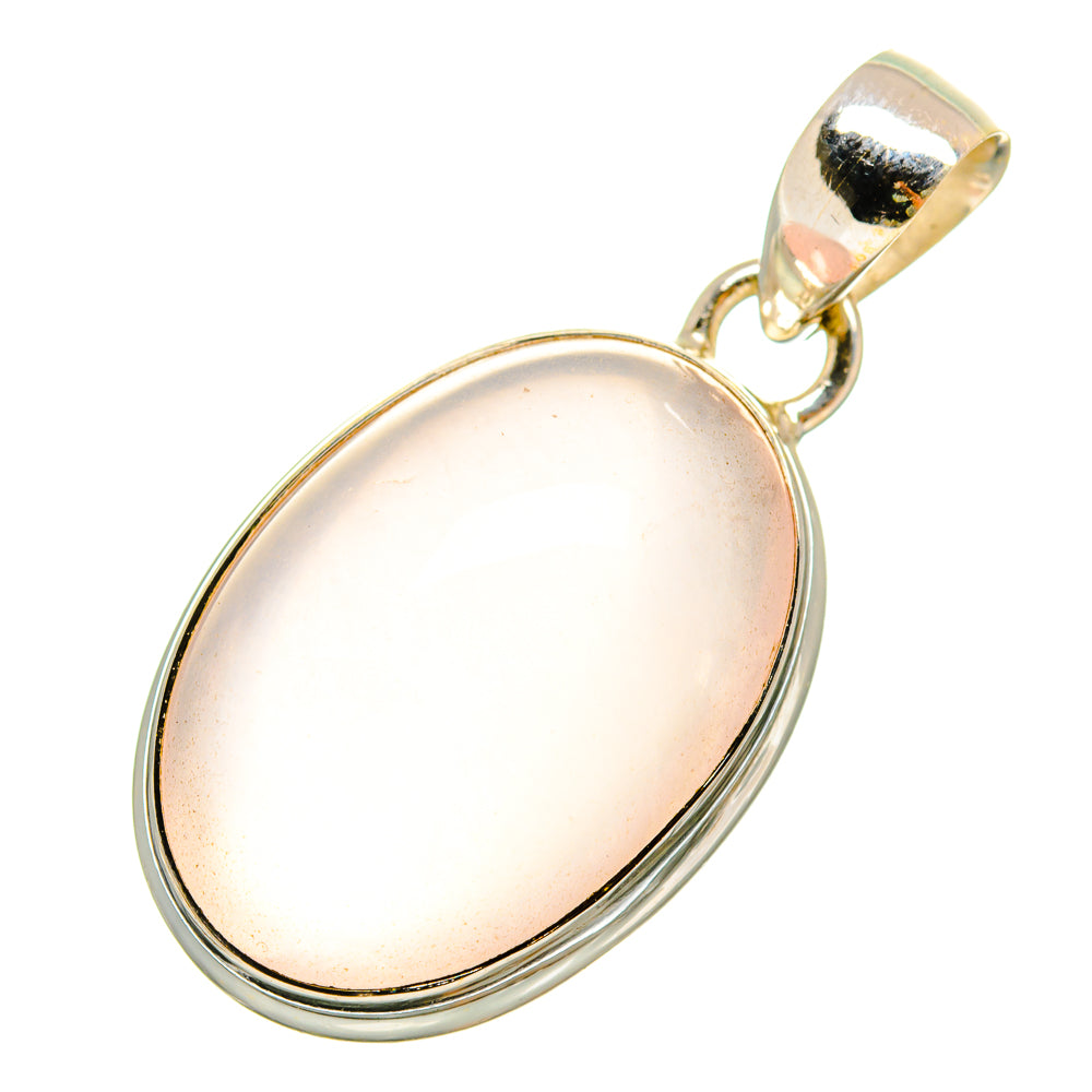 Rose Quartz Pendants handcrafted by Ana Silver Co - PD9183