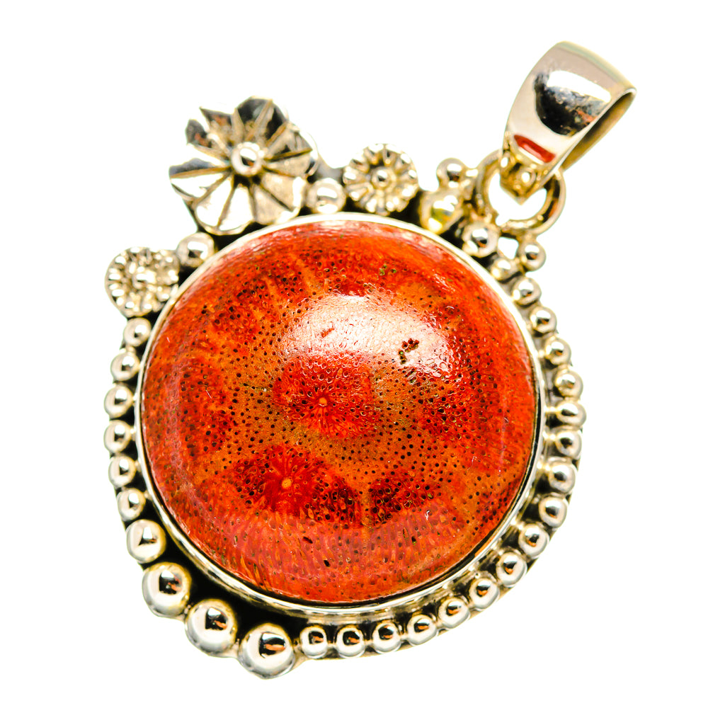 Sponge Coral Pendants handcrafted by Ana Silver Co - PD9196