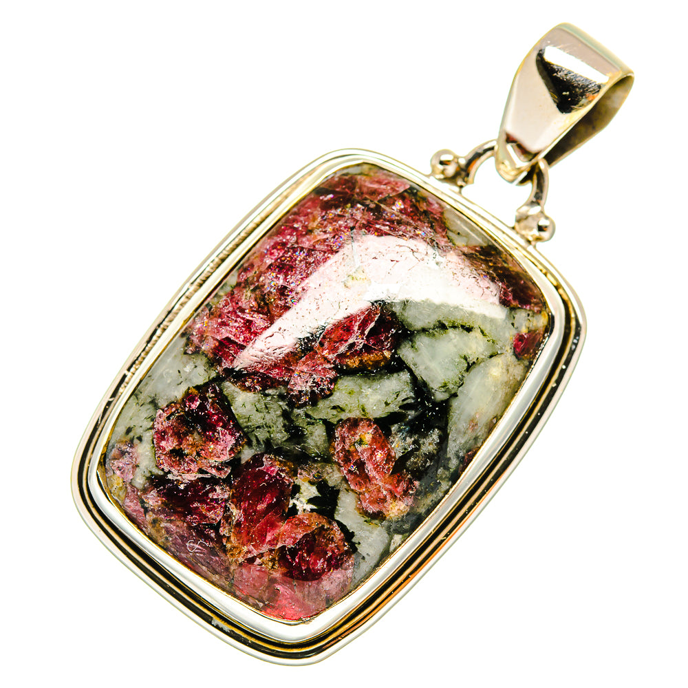 Russian Eudialyte Pendants handcrafted by Ana Silver Co - PD9212