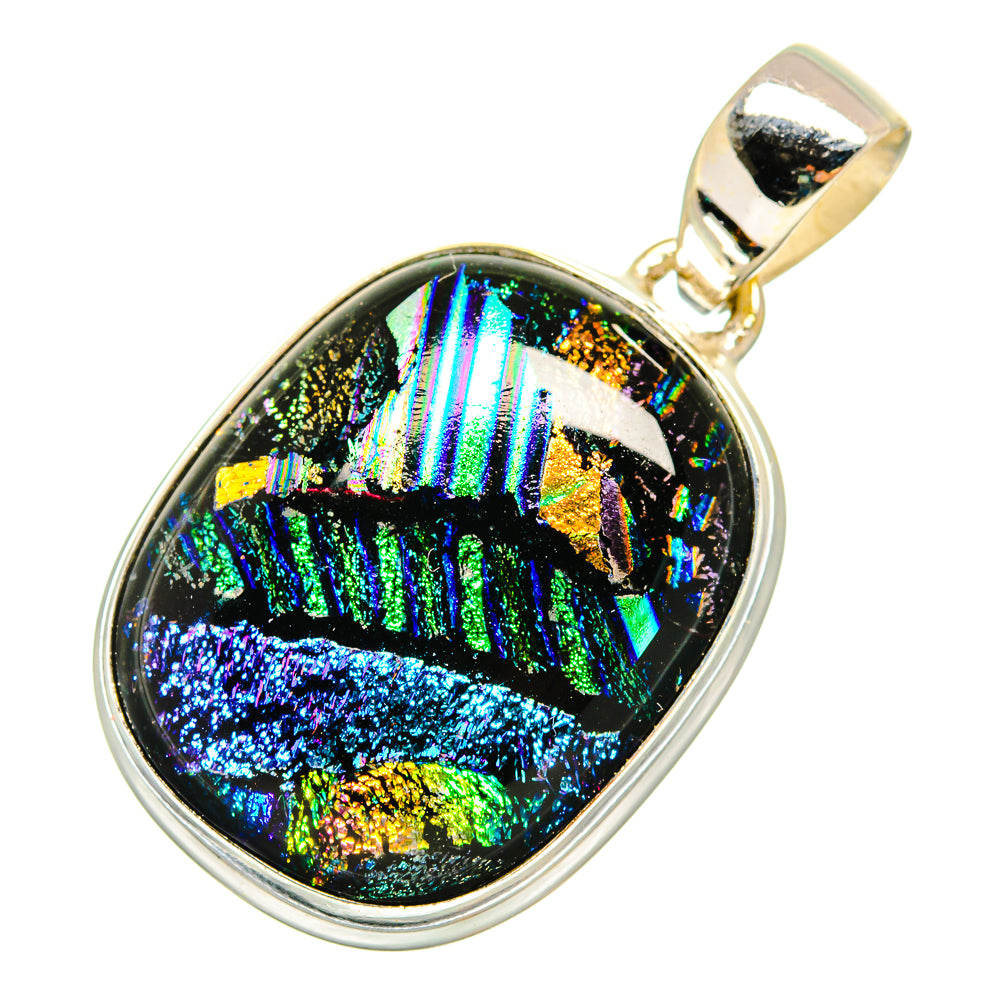 Dichroic Glass Pendants handcrafted by Ana Silver Co - PD9218