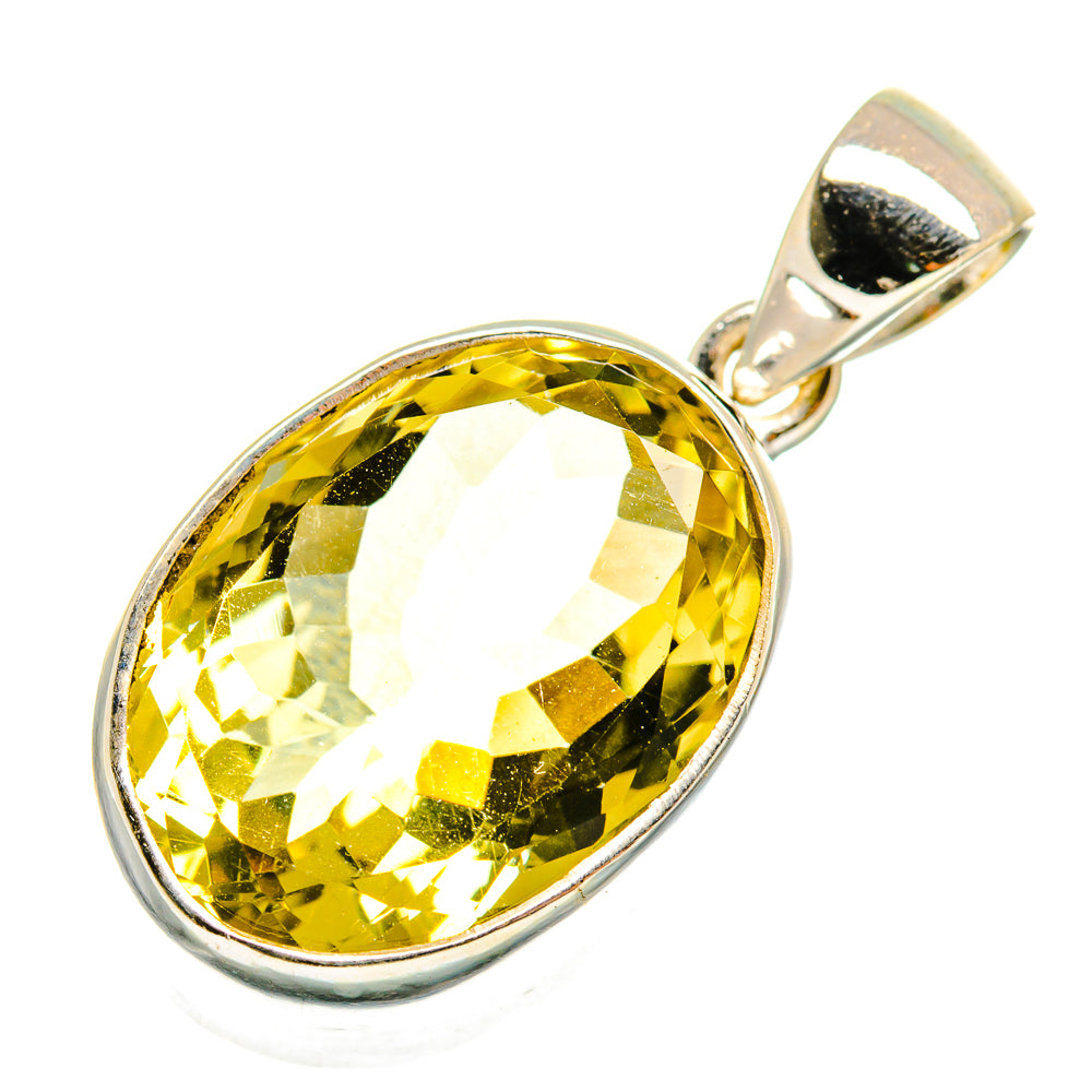 Lemon Quartz Pendants handcrafted by Ana Silver Co - PD9470