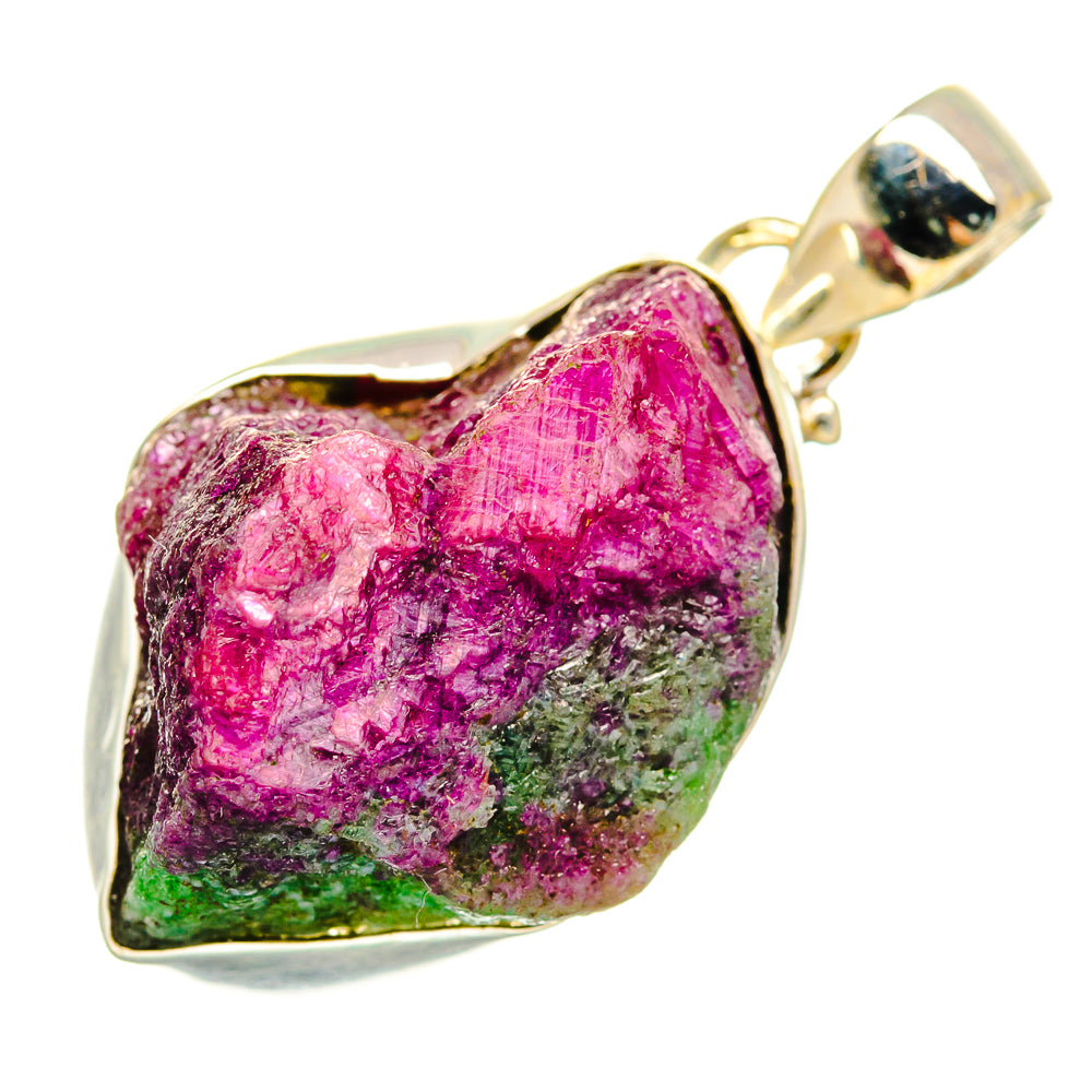 Ruby Zoisite Pendants handcrafted by Ana Silver Co - PD9503