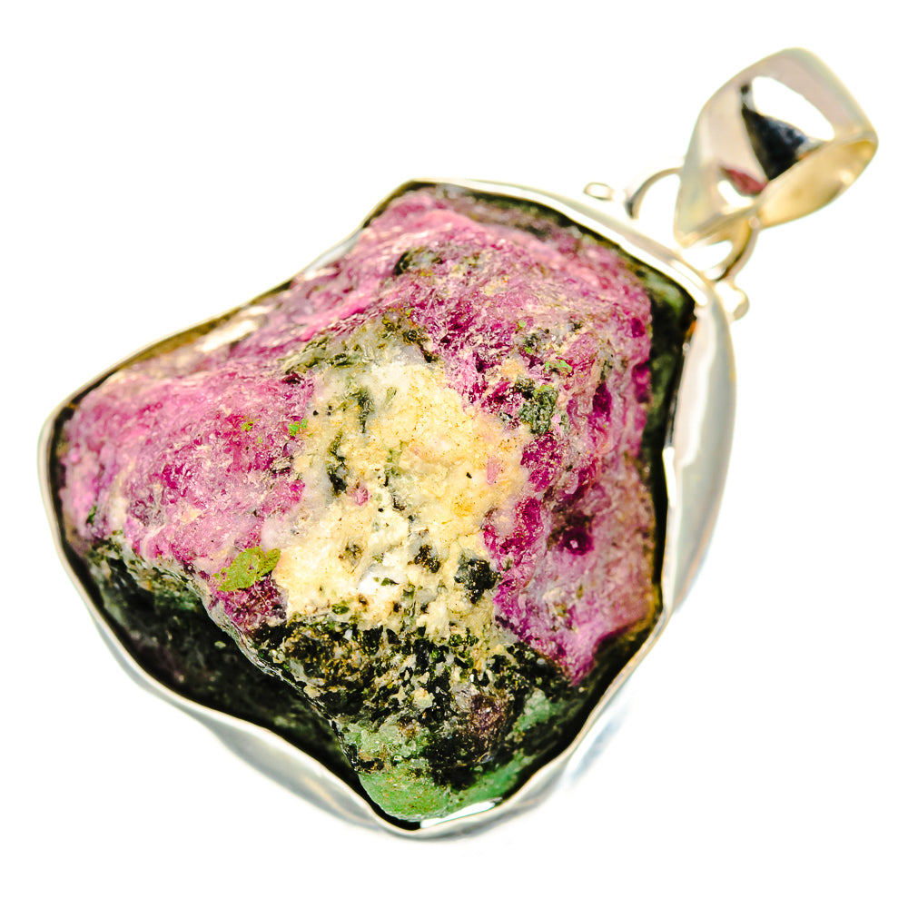 Ruby Zoisite Pendants handcrafted by Ana Silver Co - PD9507