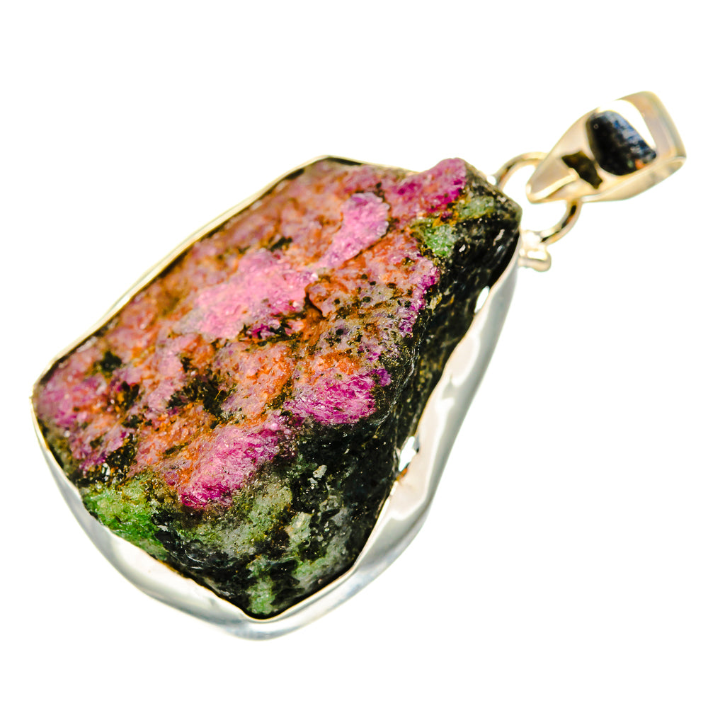 Ruby Zoisite Pendants handcrafted by Ana Silver Co - PD9508