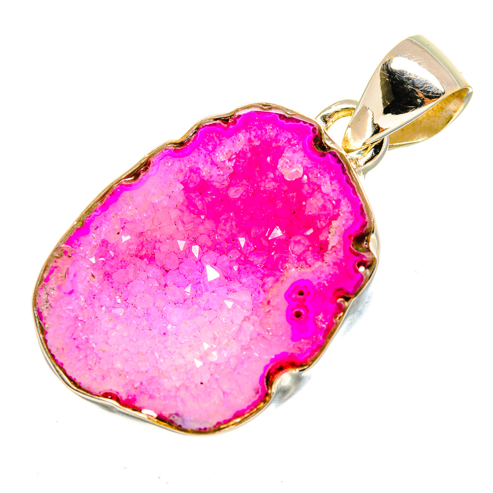Purple Geode Slice Pendants handcrafted by Ana Silver Co - PD9619