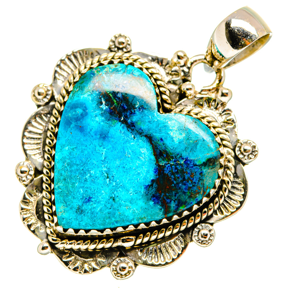 Chrysocolla Pendants handcrafted by Ana Silver Co - PD9636