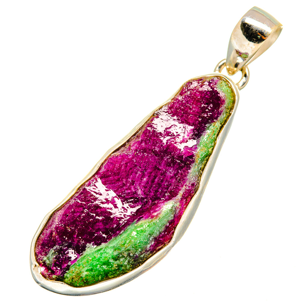 Ruby Zoisite Pendants handcrafted by Ana Silver Co - PD9696