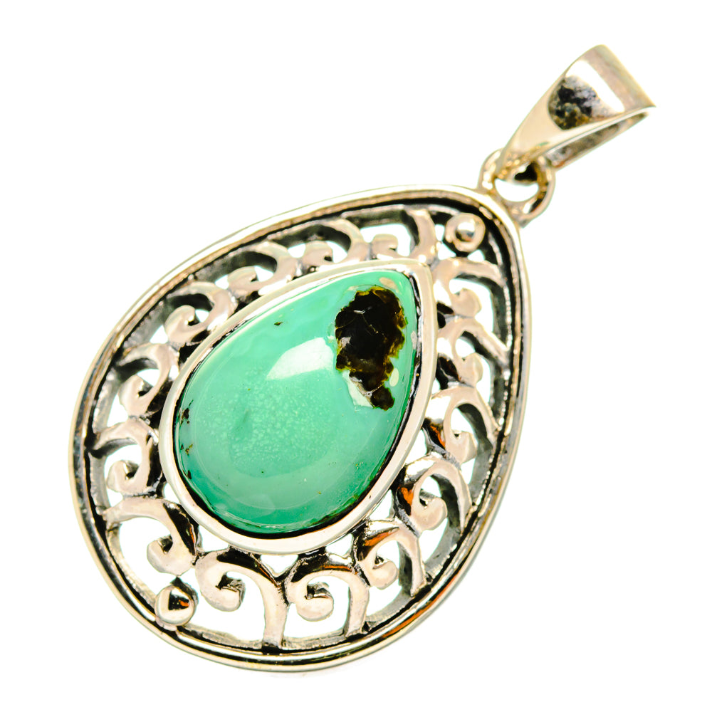 Tibetan Turquoise Pendants handcrafted by Ana Silver Co - PD9723