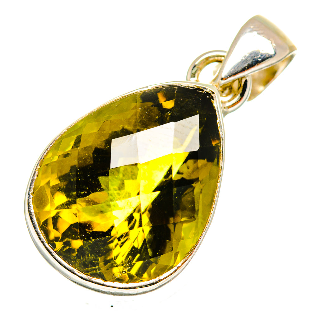 Olive Quartz Pendants handcrafted by Ana Silver Co - PD9730