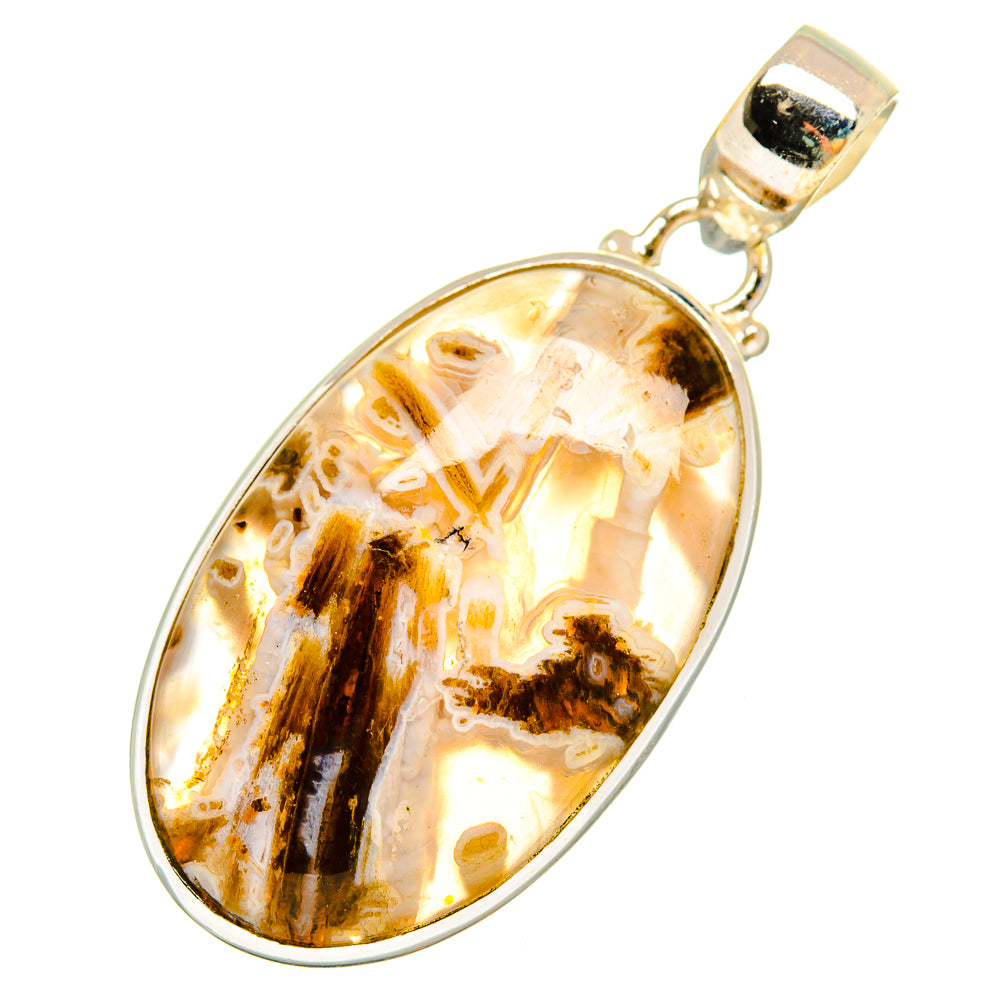 Turkish Tube Agate Pendants handcrafted by Ana Silver Co - PD9761 - Photo 2