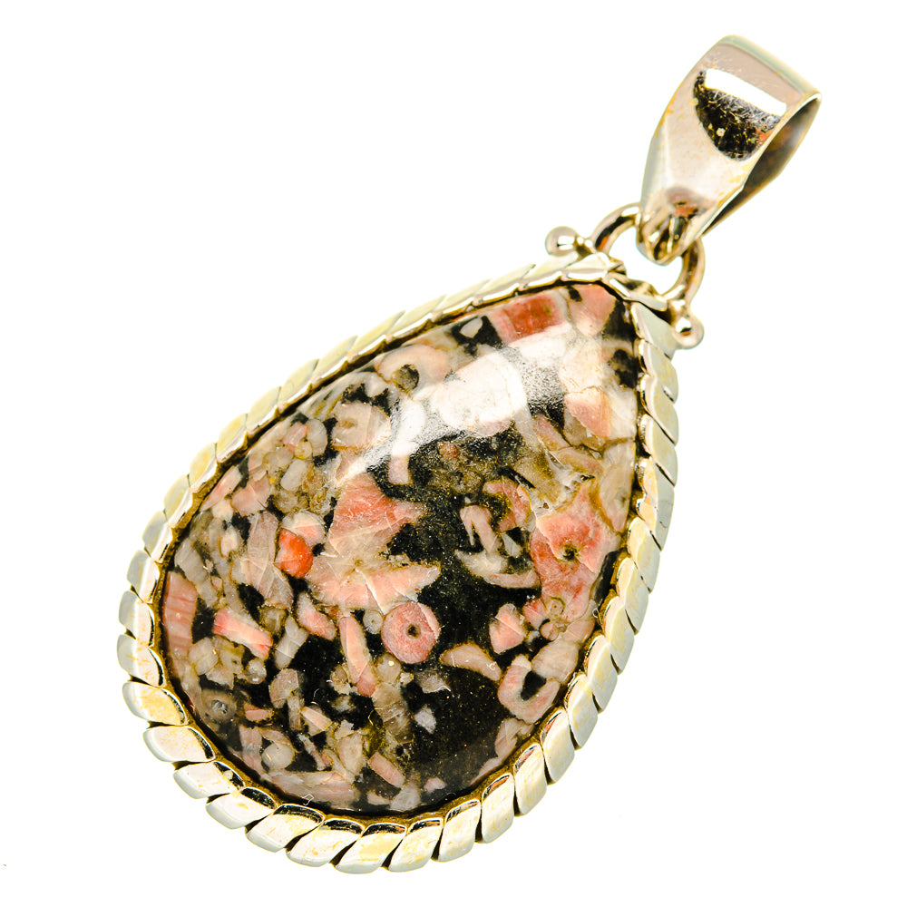 Crinoid Fossil Pendants handcrafted by Ana Silver Co - PD9837