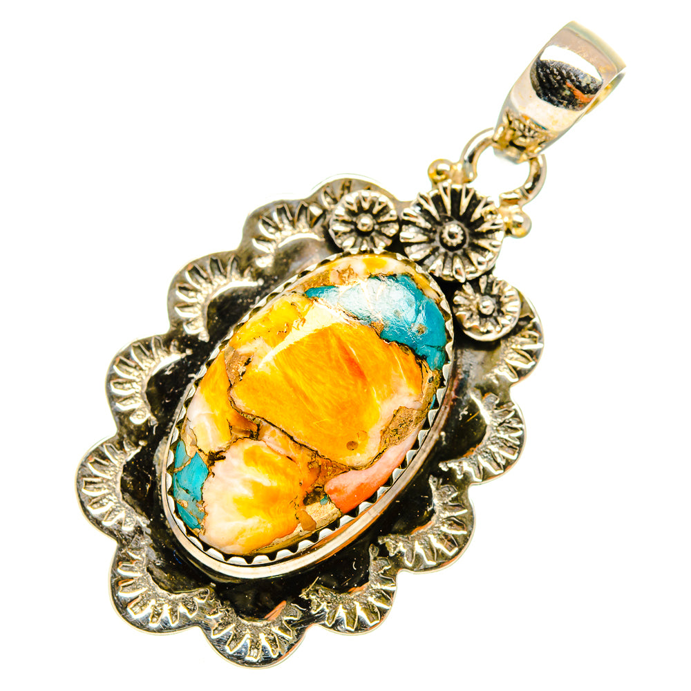 Spiny Oyster Turquoise Pendants handcrafted by Ana Silver Co - PD9906
