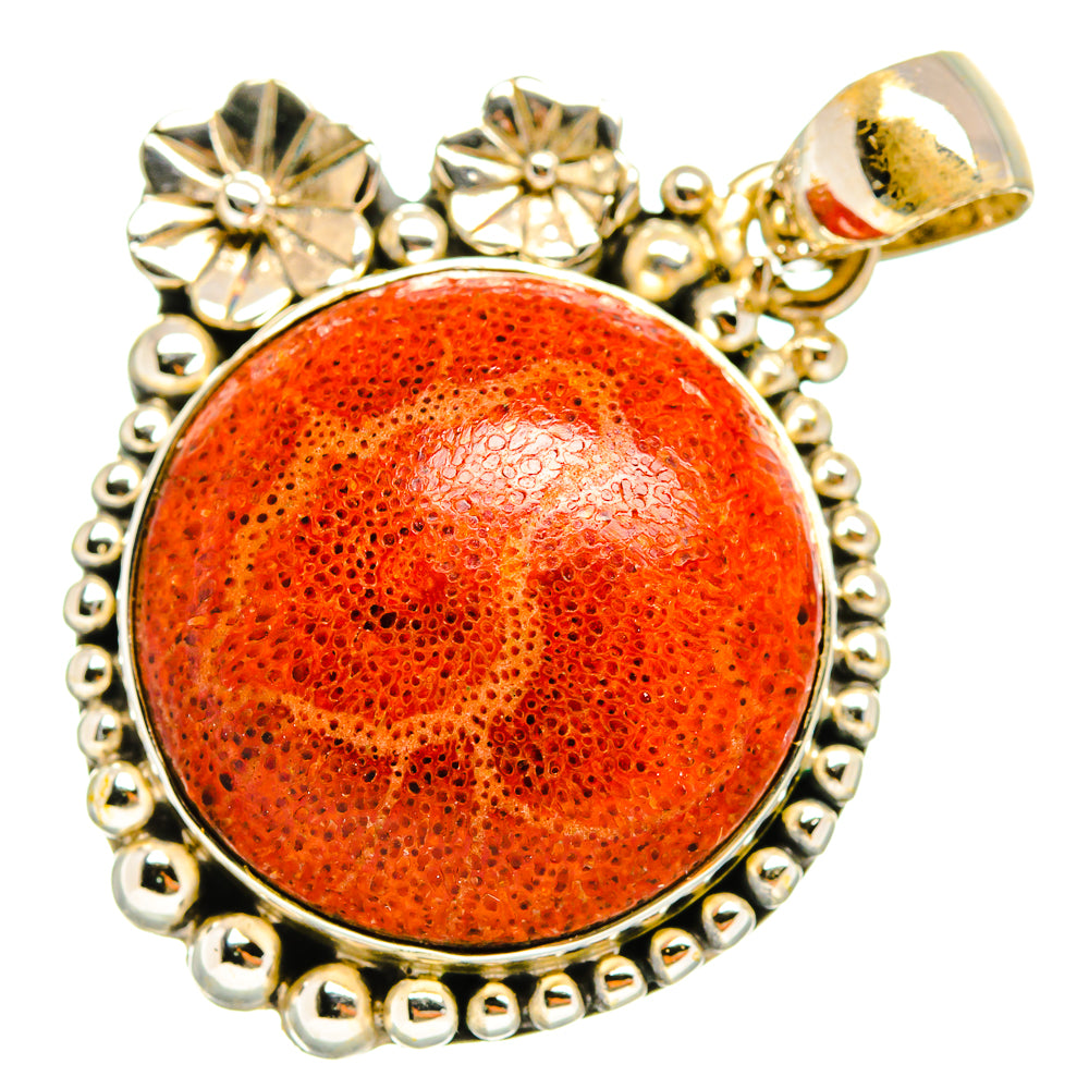 Sponge Coral Pendants handcrafted by Ana Silver Co - PD9911
