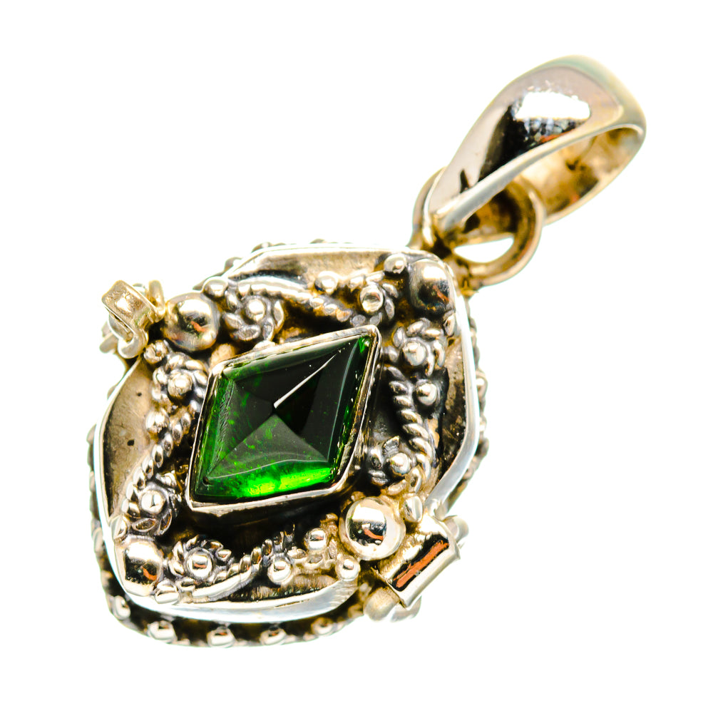 Green Tourmaline Pendants handcrafted by Ana Silver Co - PD9941