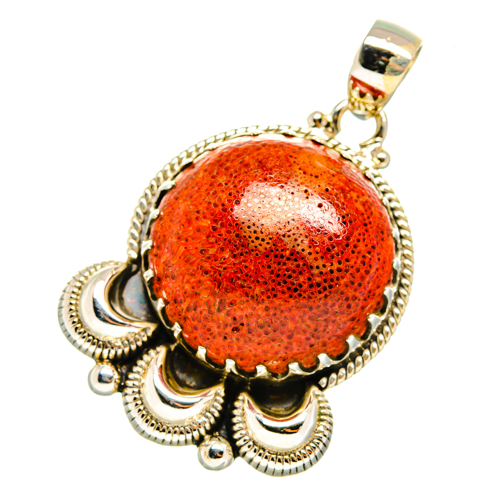 Sponge Coral Pendants handcrafted by Ana Silver Co - PD9982
