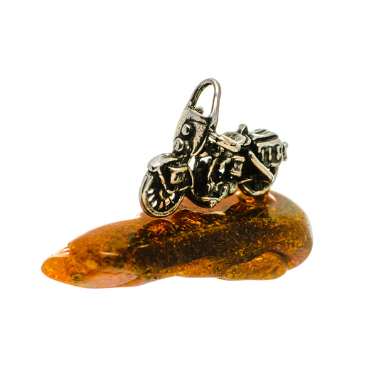 Baltic Amber Charms handcrafted by Ana Silver Co - PW1019