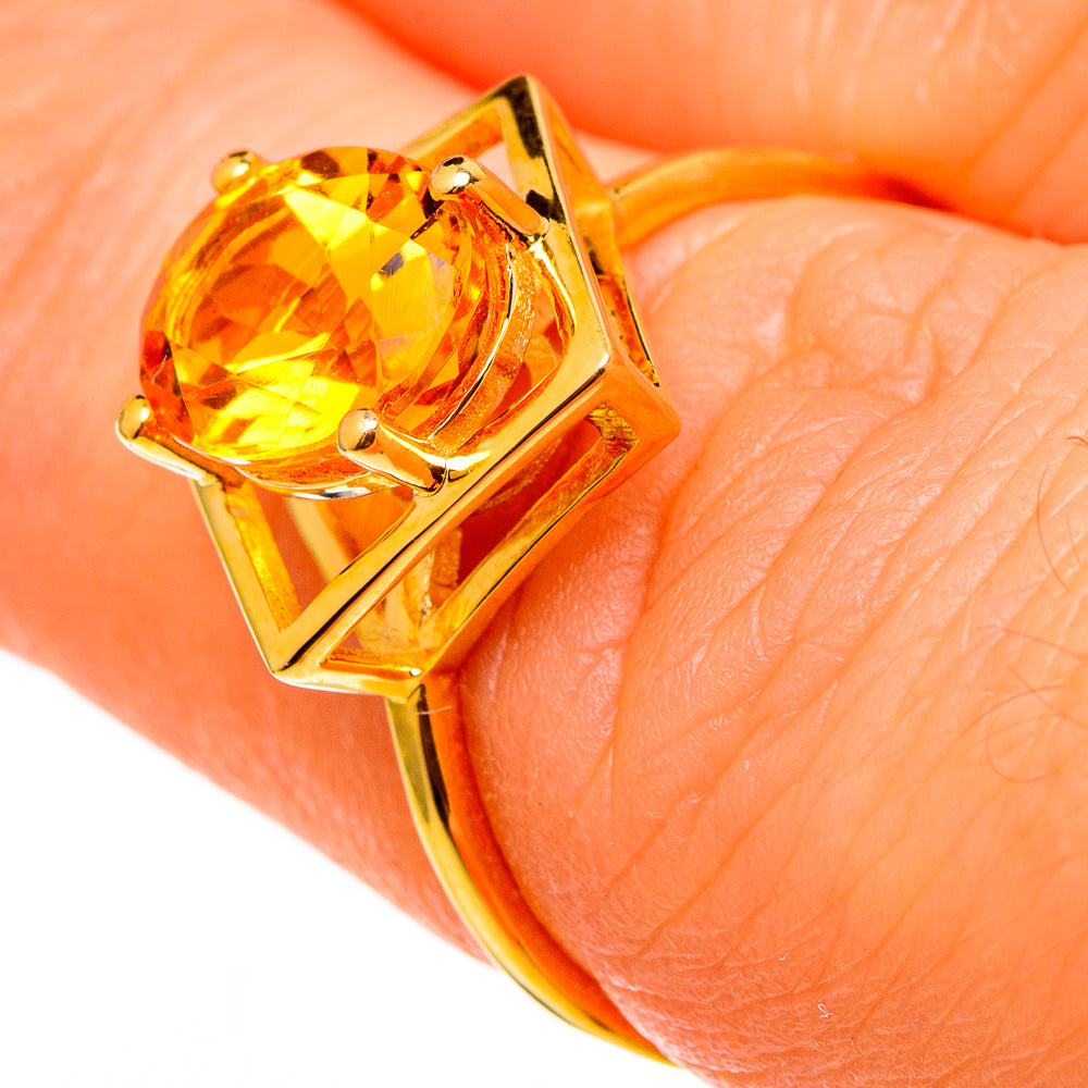 Citrine Rings handcrafted by Ana Silver Co - RING100526