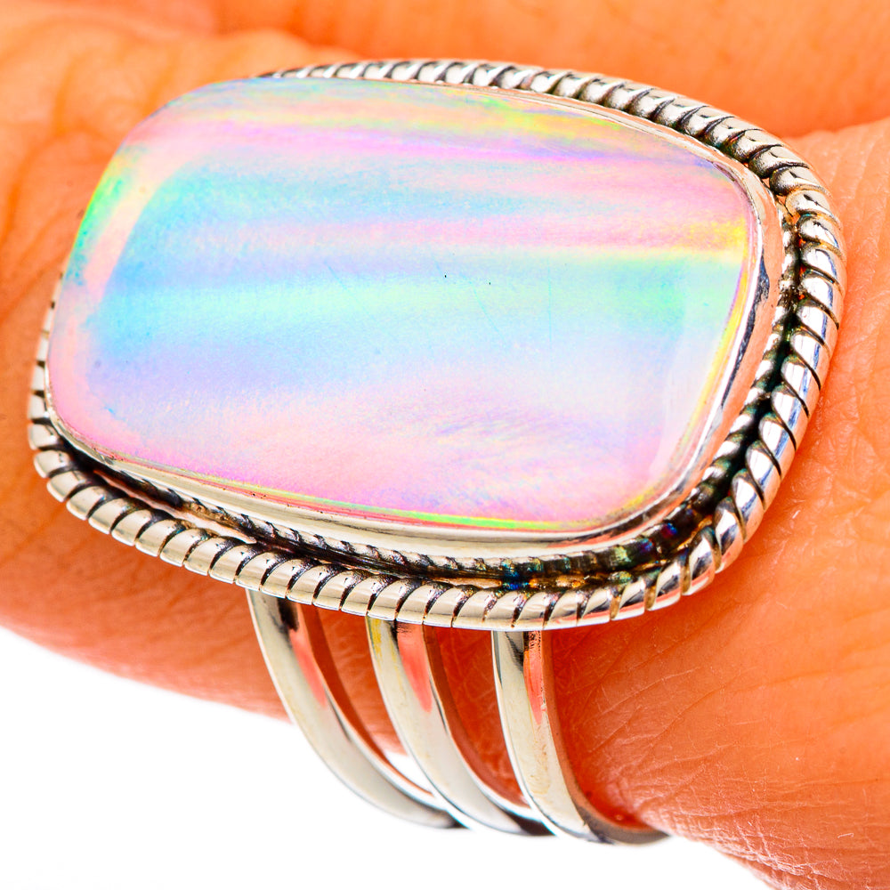 Aura Opal Rings handcrafted by Ana Silver Co - RING101792