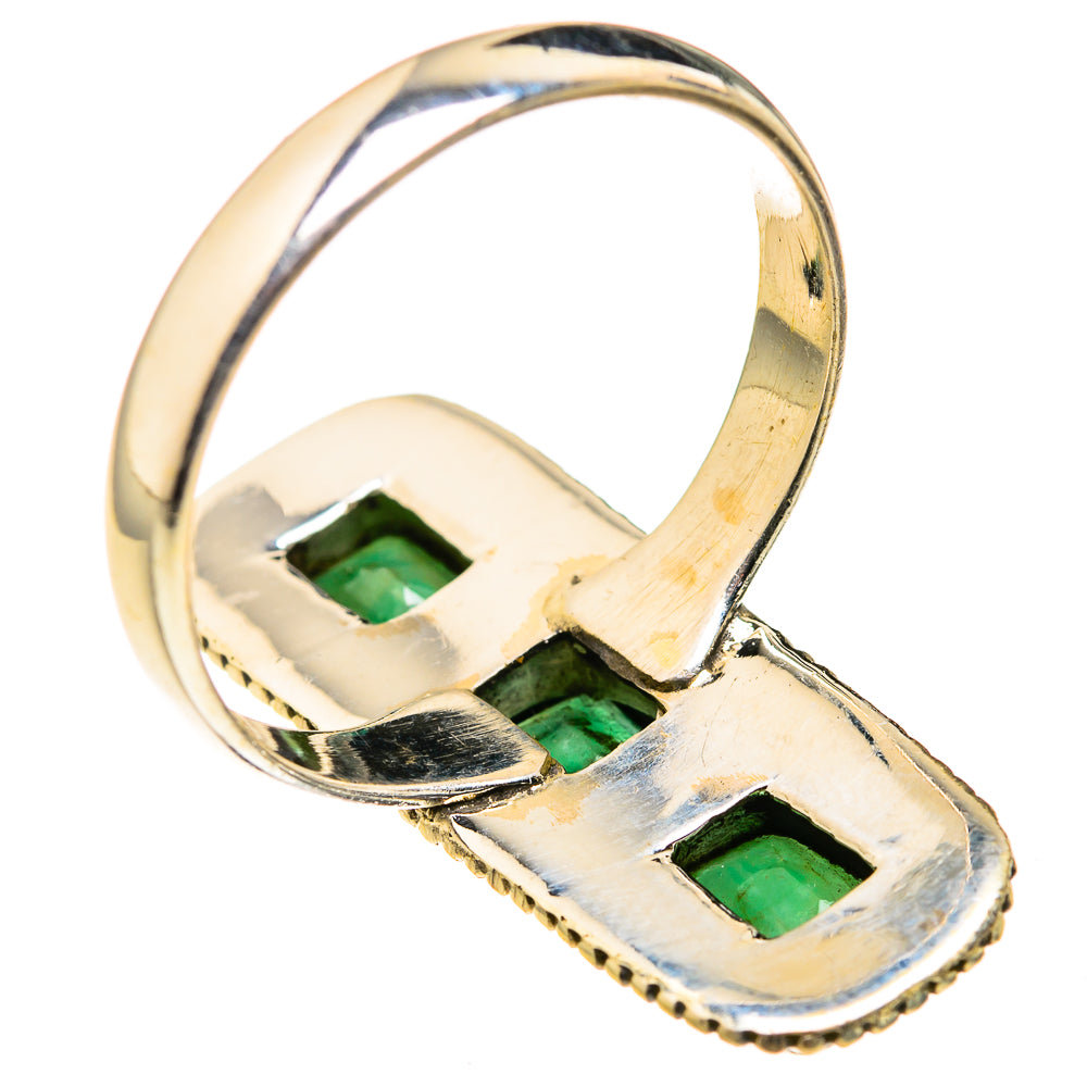 Zambian Emerald Rings handcrafted by Ana Silver Co - RING127315 - Photo 3