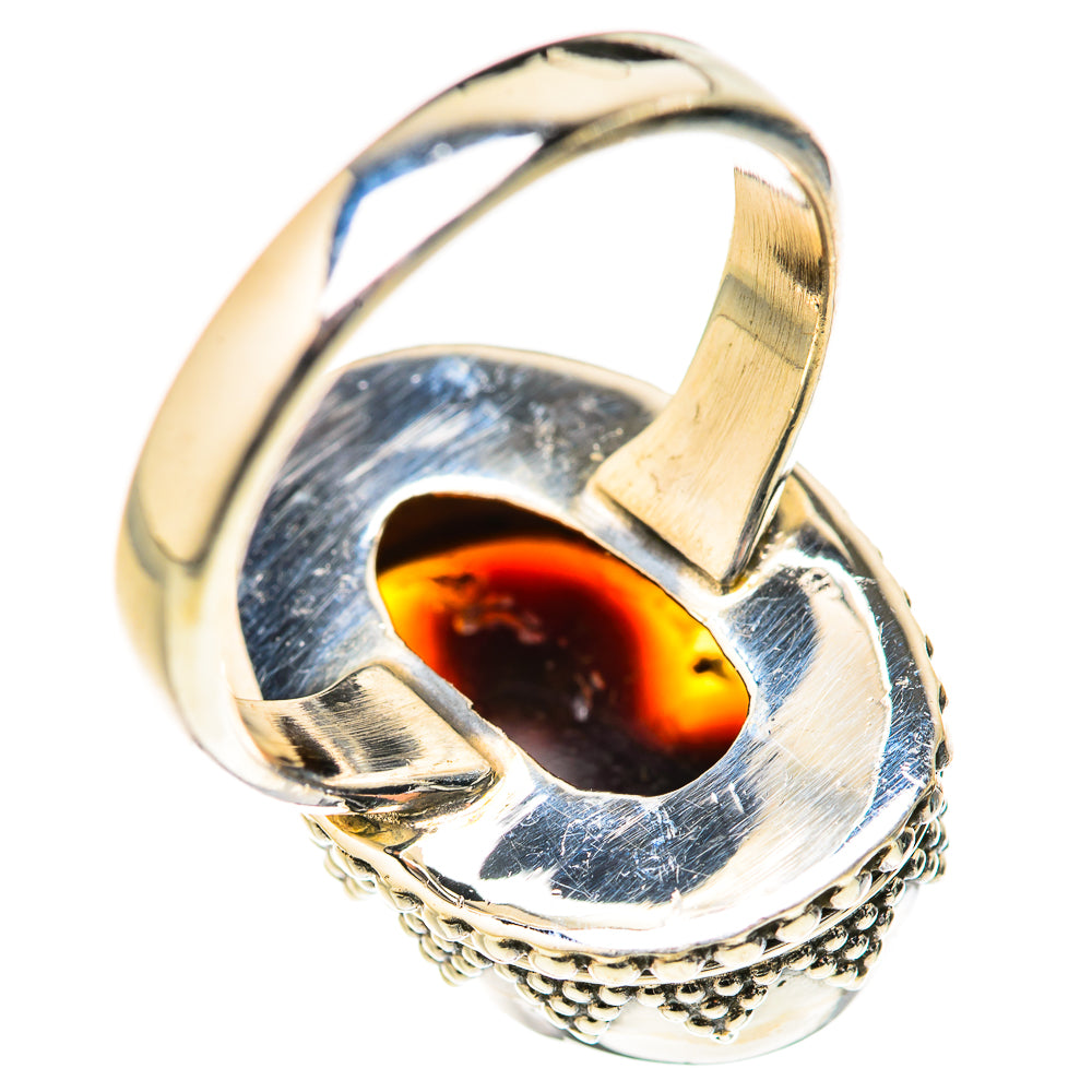 Mexican Fire Agate Rings handcrafted by Ana Silver Co - RING127613 - Photo 3