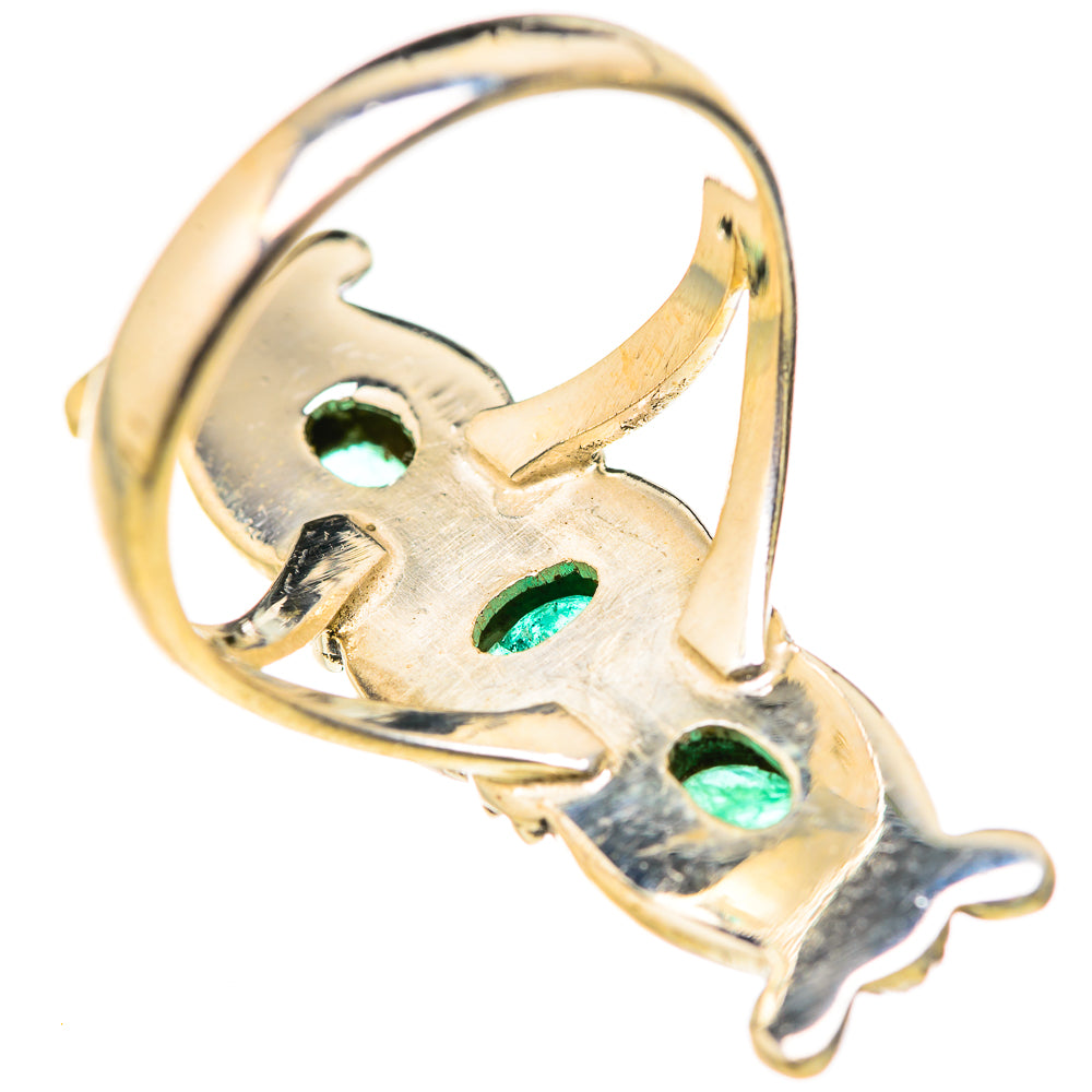 Zambian Emerald Rings handcrafted by Ana Silver Co - RING127639 - Photo 3
