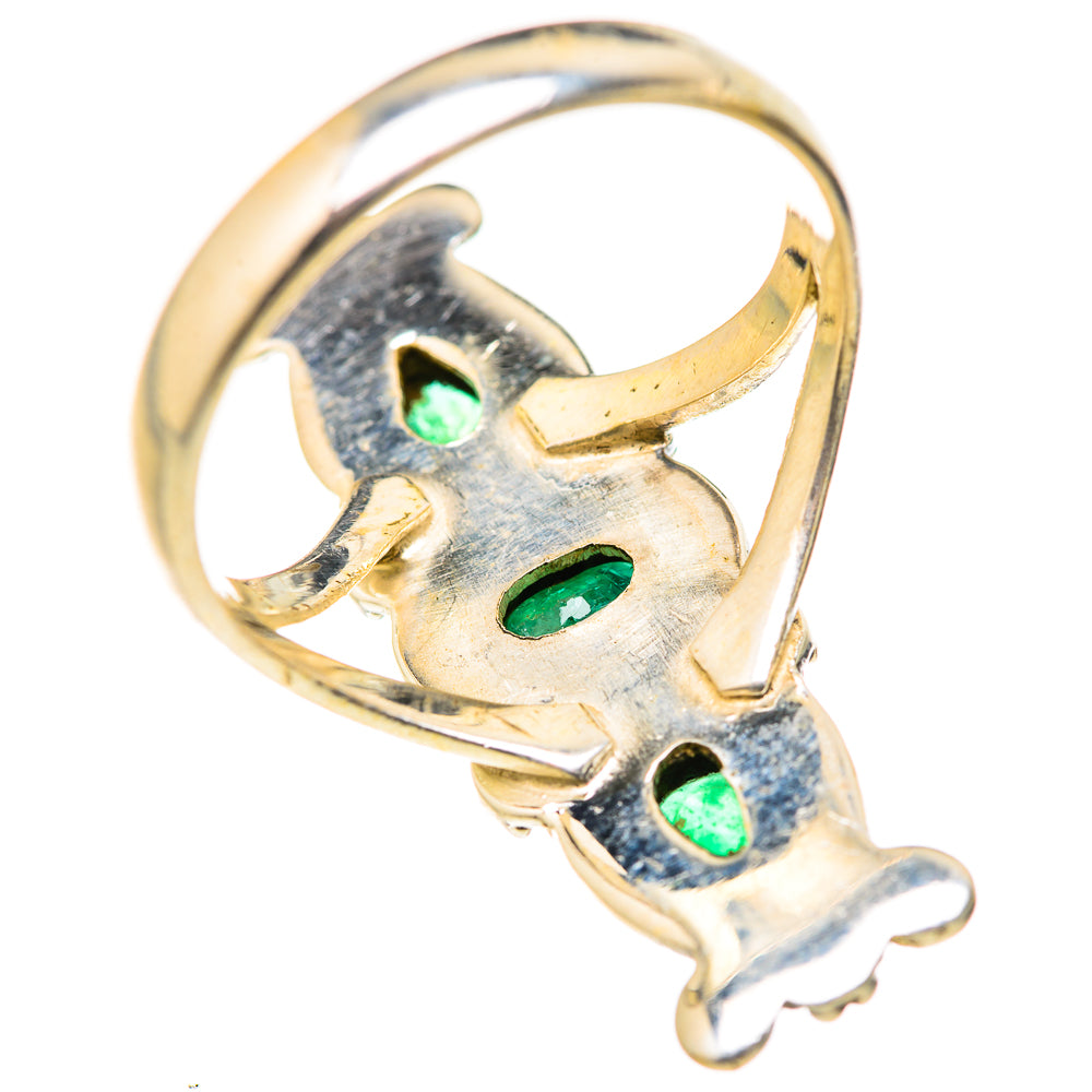 Zambian Emerald Rings handcrafted by Ana Silver Co - RING127732 - Photo 3