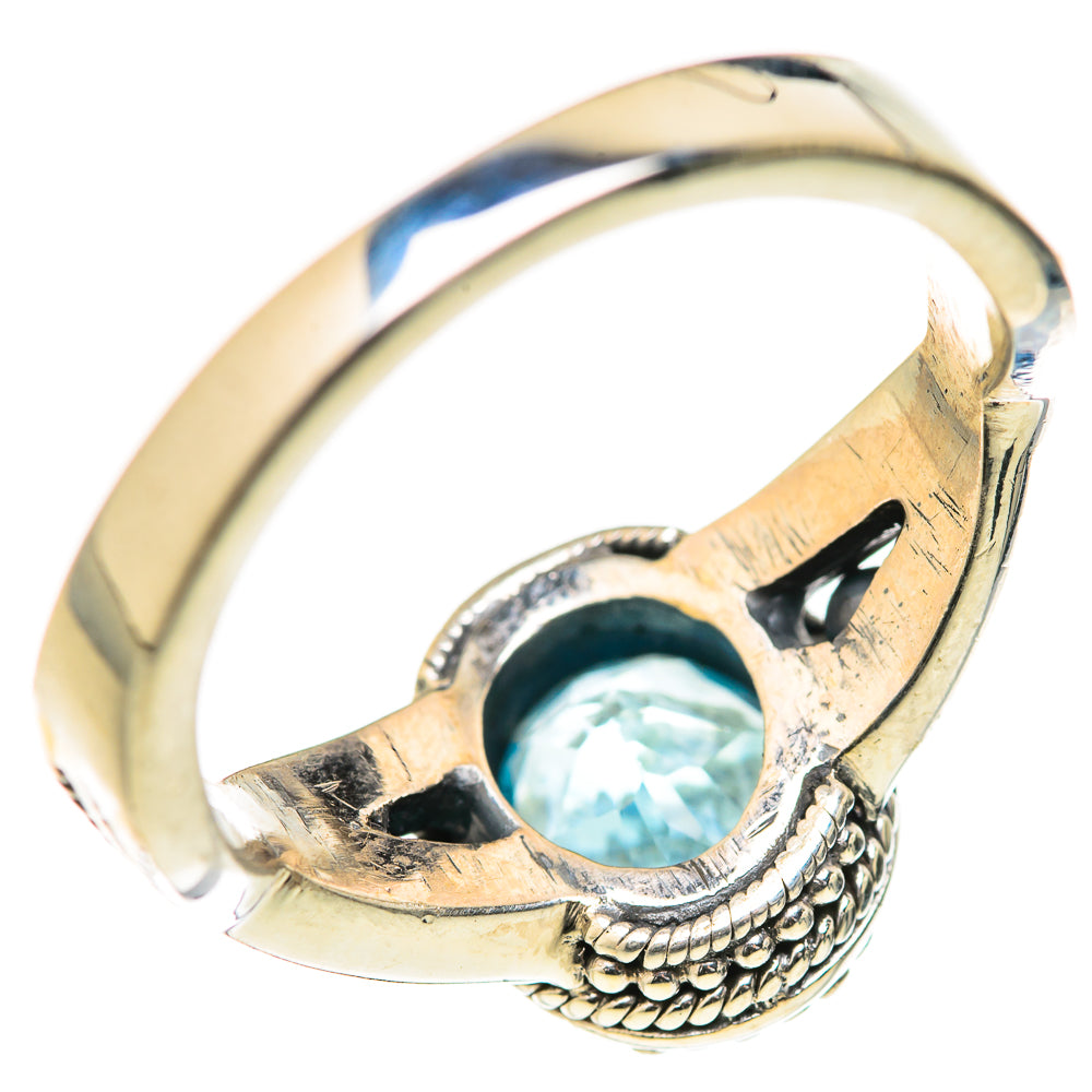 Blue Topaz Rings handcrafted by Ana Silver Co - RING127747 - Photo 3