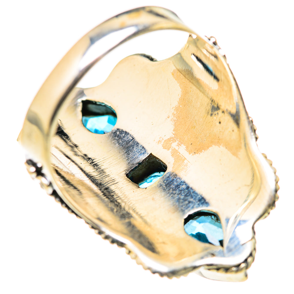 Blue Topaz Rings handcrafted by Ana Silver Co - RING127798 - Photo 3