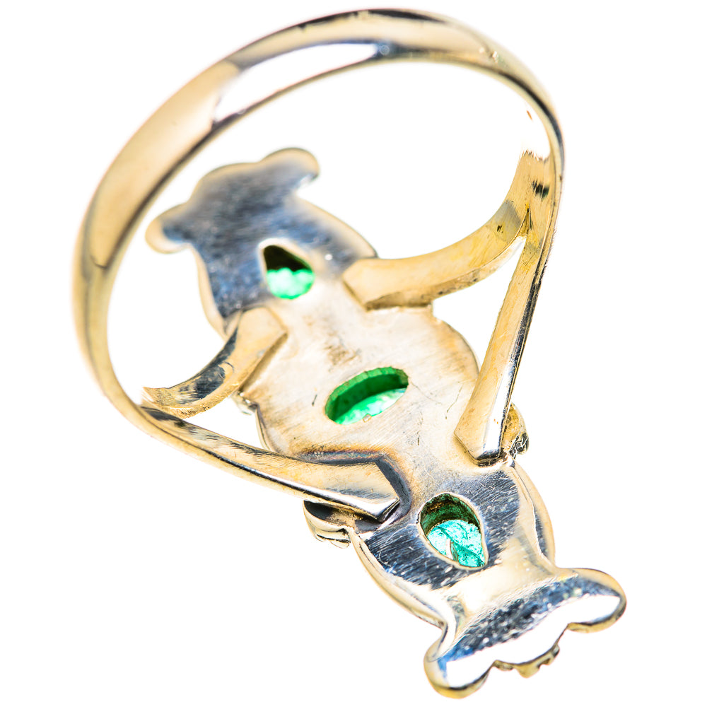 Zambian Emerald Rings handcrafted by Ana Silver Co - RING127870 - Photo 3