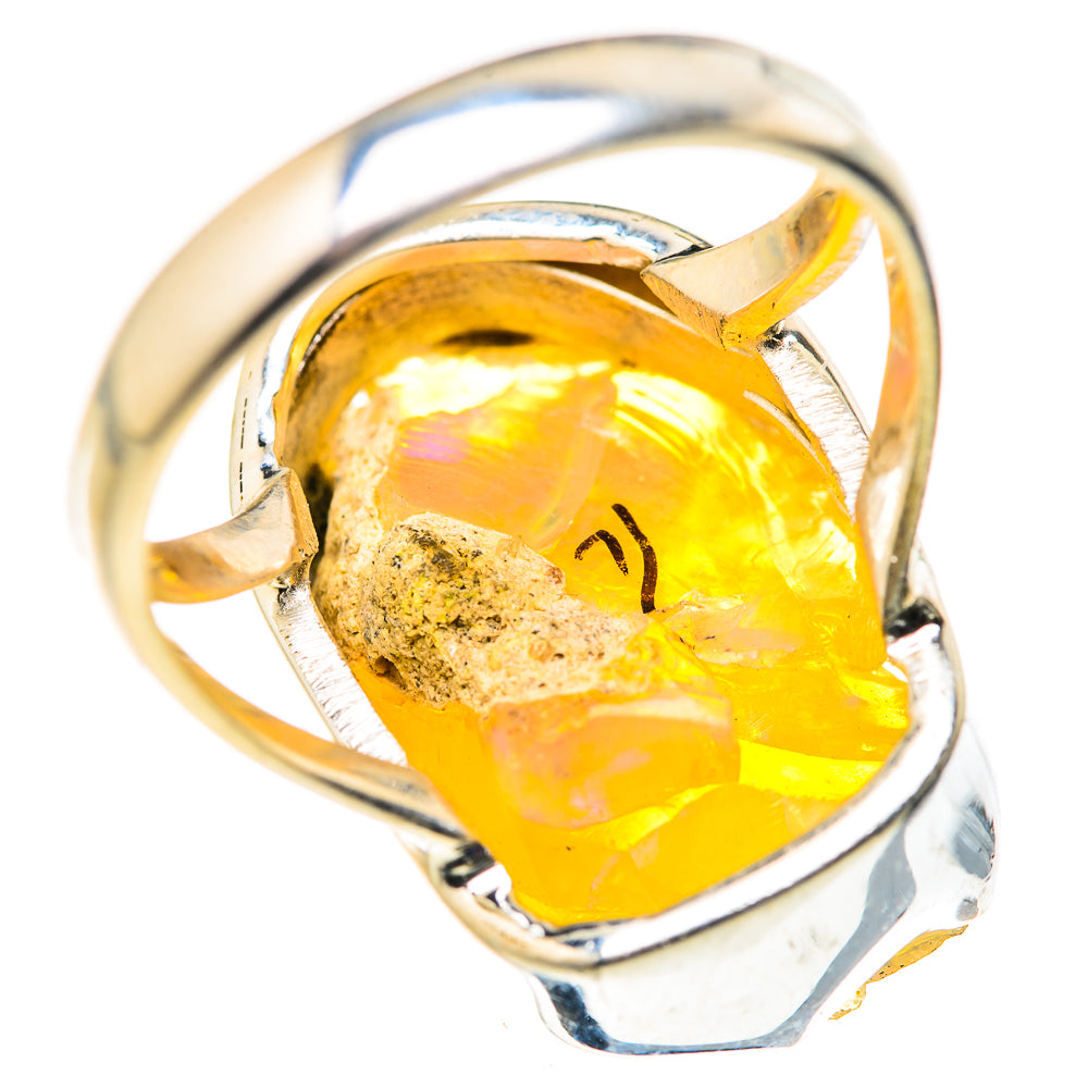 Ethiopian Opal Rings handcrafted by Ana Silver Co - RING127959 - Photo 3