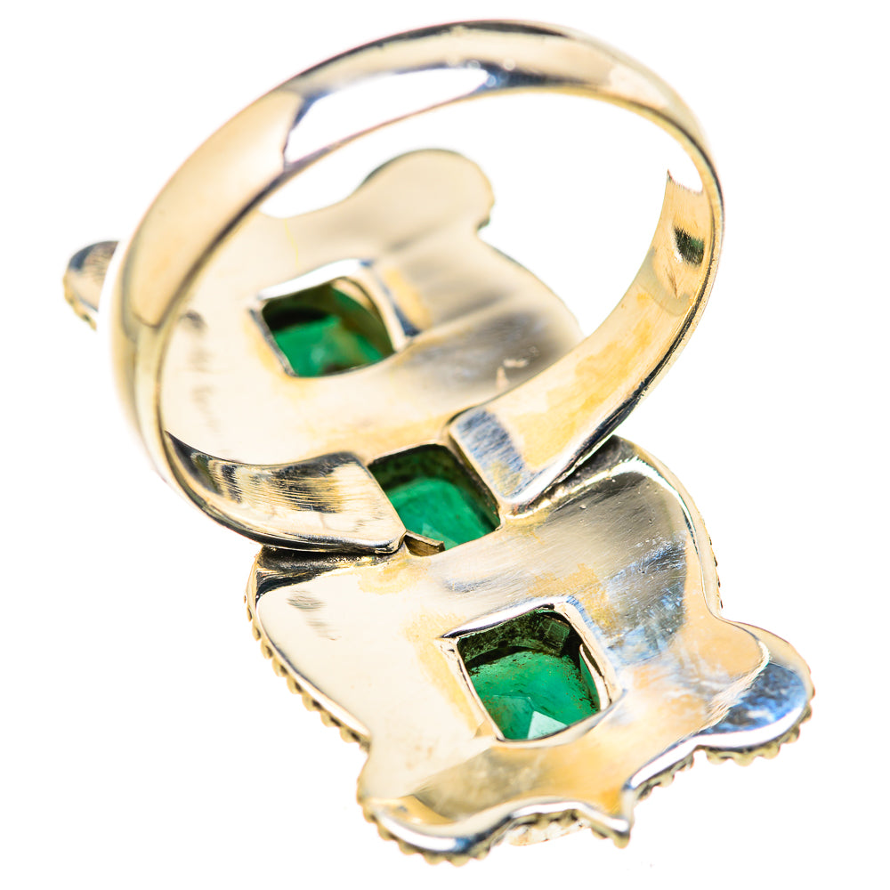 Zambian Emerald Rings handcrafted by Ana Silver Co - RING127972 - Photo 3