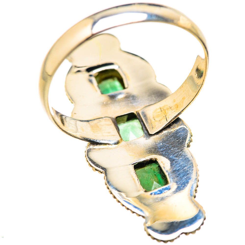 Zambian Emerald Rings handcrafted by Ana Silver Co - RING127989 - Photo 3