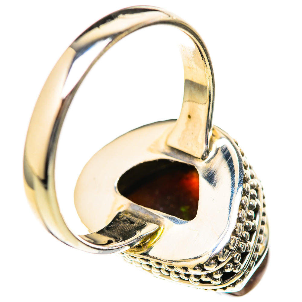 Mexican Fire Agate Rings handcrafted by Ana Silver Co - RING128020 - Photo 3