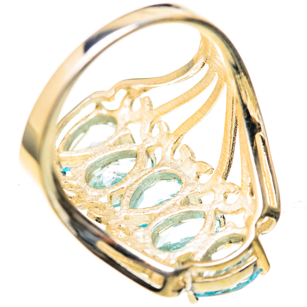 Blue Topaz Rings handcrafted by Ana Silver Co - RING128096 - Photo 3