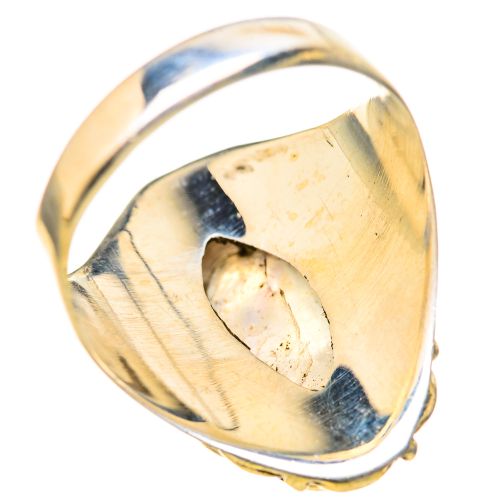 Rainbow Moonstone Rings handcrafted by Ana Silver Co - RING128111 - Photo 3