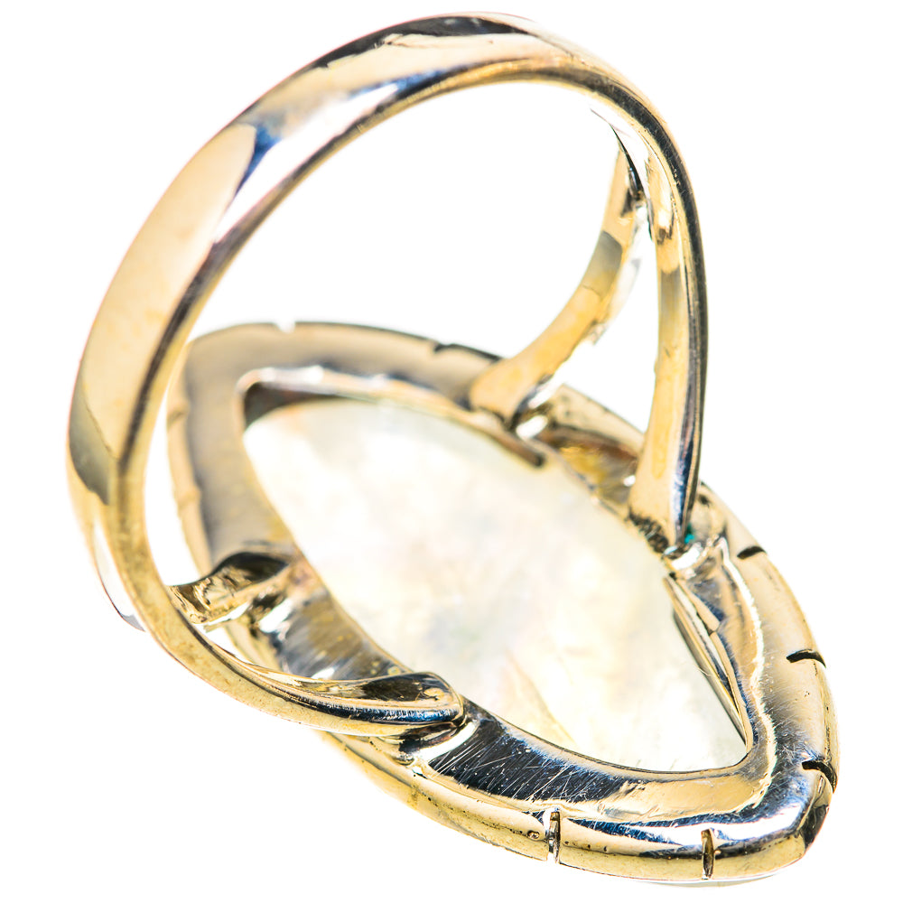 Rainbow Moonstone Rings handcrafted by Ana Silver Co - RING128112 - Photo 3