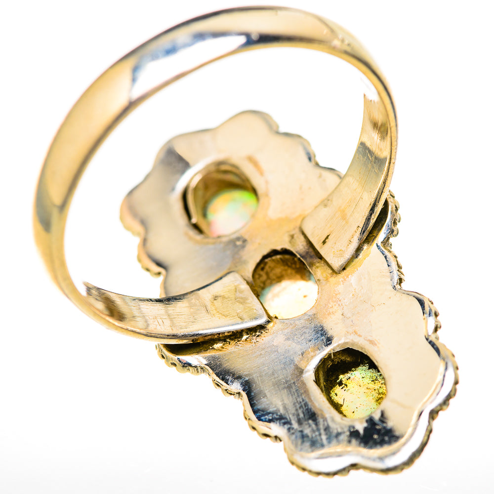 Ethiopian Opal Rings handcrafted by Ana Silver Co - RING128117 - Photo 3