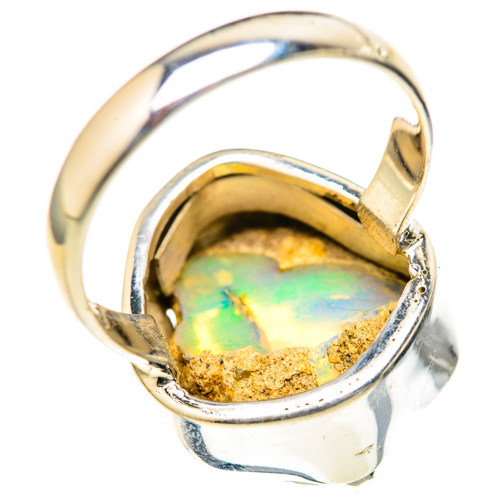 Ethiopian Opal Rings handcrafted by Ana Silver Co - RING128141 - Photo 3