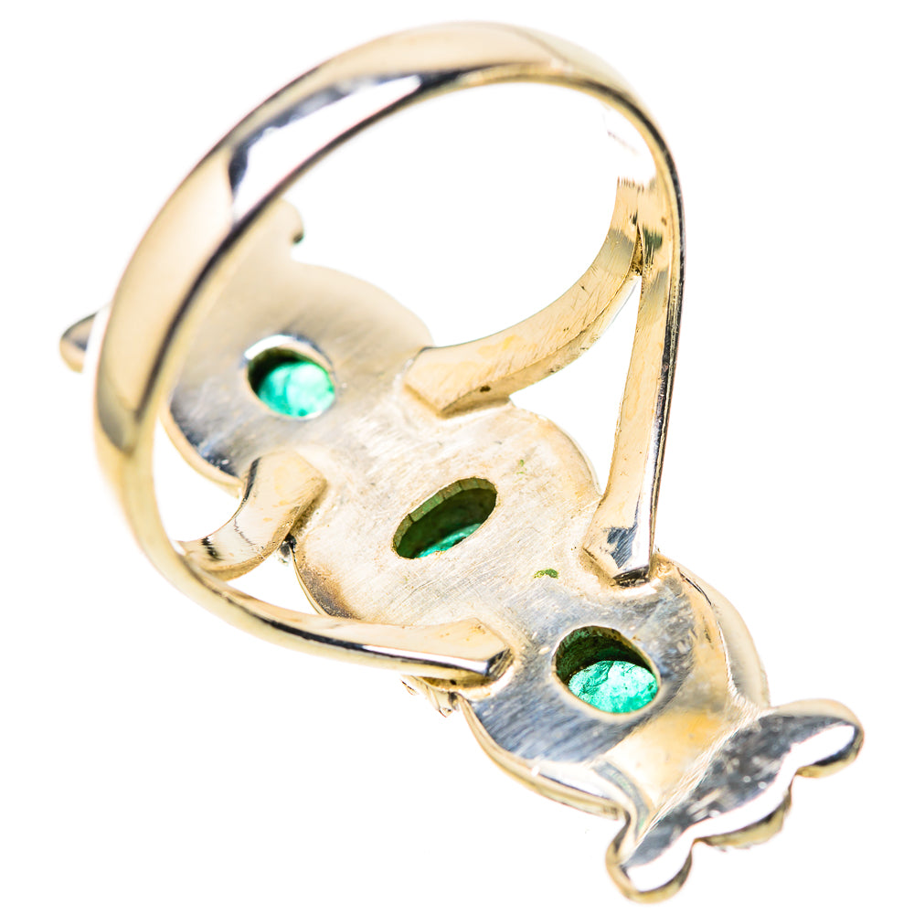 Zambian Emerald Rings handcrafted by Ana Silver Co - RING128224 - Photo 3