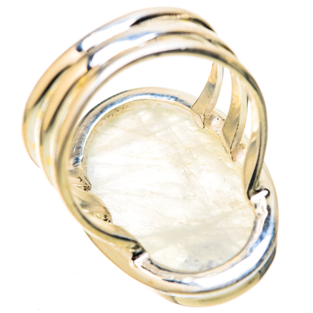 Rainbow Moonstone Rings handcrafted by Ana Silver Co - RING128295 - Photo 3