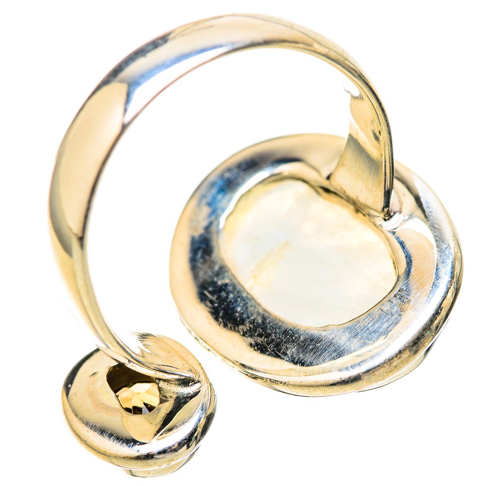 Rainbow Moonstone Rings handcrafted by Ana Silver Co - RING128348 - Photo 3