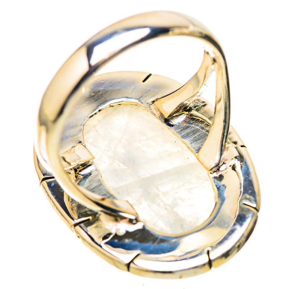 Rainbow Moonstone Rings handcrafted by Ana Silver Co - RING128376 - Photo 3
