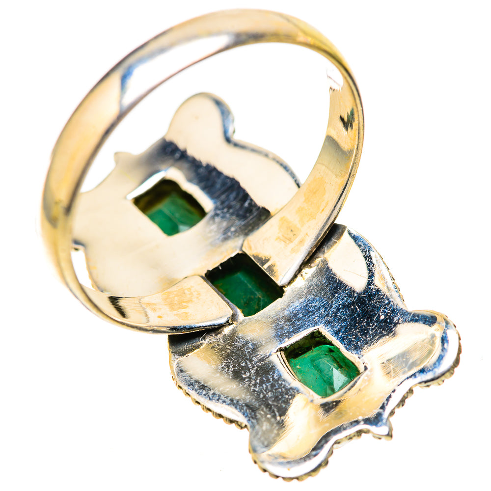 Zambian Emerald Rings handcrafted by Ana Silver Co - RING128410 - Photo 3