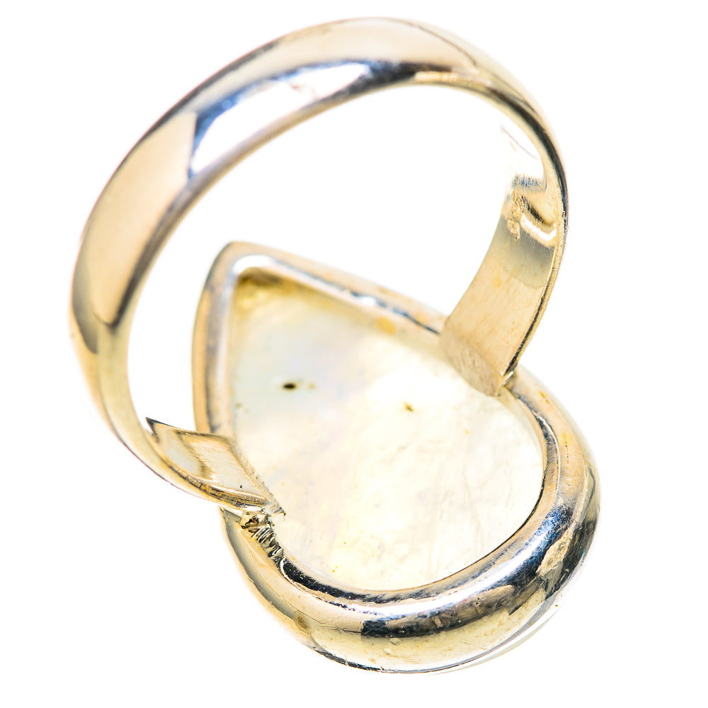 Rainbow Moonstone Rings handcrafted by Ana Silver Co - RING128516 - Photo 3